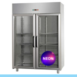 Armário Refrigerado Tecnodom EKO 1400 GN 2/1 2 Portas Vidro