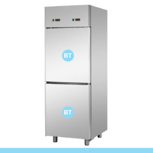 Armário Refrigerado Tecnodom EKO 700 GN 2/1 - 2 Zonas - Congelação e 2 Portas Inox