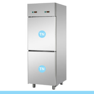 Armário Refrigerado Tecnodom EKO 700 GN 2/1 - 2 Zonas - Conservação e 2 Portas Inox