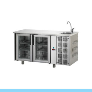 Bancada Refrigerada Tecnodom Série 700 GN 1/1 2 Portas Vidro (TF02MIDPVL)