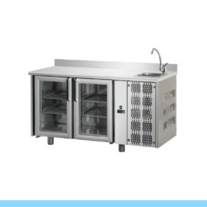 Bancada Refrigerada Tecnodom Série 700 GN 1/1 2 Portas Vidro (TF02MIDPVLAL)