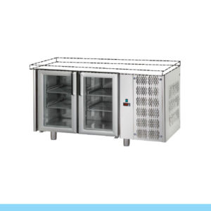 Bancada Refrigerada Tecnodom Série 700 GN 1/1 2 Portas Vidro (TF02MIDPVSP)