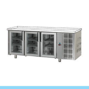 Bancada Refrigerada Tecnodom Série 700 GN 1/1 3 Portas Vidro (TF03MIDPVSP)