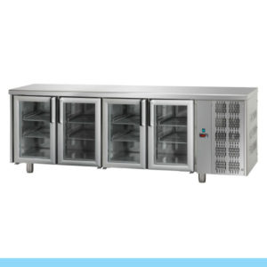 Bancada Refrigerada Tecnodom Série 700 GN 1/1 4 Portas Vidro (TF04MIDPV)
