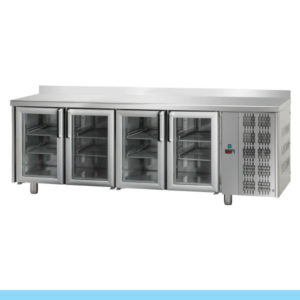 Bancada Refrigerada Tecnodom Série 700 GN 1/1 4 Portas Vidro (TF04MIDPVAL)