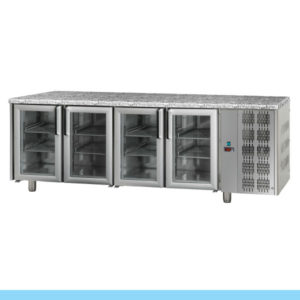 Bancada Refrigerada Tecnodom Série 700 GN 1/1 4 Portas Vidro (TF04MIDPVGRA)