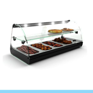 Expositor de Balcão Sayl Quente 2 Pisos Line Banho Maria C24 e C24L