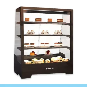 Expositor de Balcão Sayl Refrigerado <span style="color: #67bee3;">TOWER Line TW</span> (em preto) (Dim.: 710Lx535Px900A)