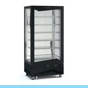 Expositores de Sobremesas Tecfrigo Marilyn 651 BTQ-S BIS e GBT (cor preta) - Porta aberta