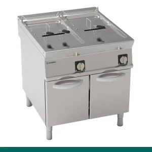 Fritadeira Elétrica Tecnoinox Tecno 90 - 17+17 Lts Tanque com Resistências Elevatórias sobre Armário Fechado - 316083 - FR87FE9