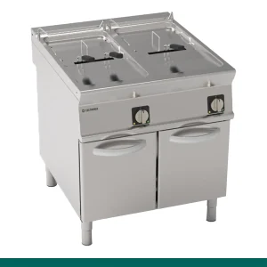 Fritadeira Elétrica Tecnoinox Tecno 90 - 21 + 21 Lts Tanque com Resistências Elevatórias sobre Armário Fechado - 316087 - FR81FE9