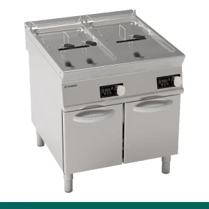 Fritadeira Elétrica Tecnoinox Tecno 90 - com Controlo Eletrónico 21+21 Lts Tanque com Resistências Elevatórias sobre Armário Fechado - 316169 - FRD81FE9