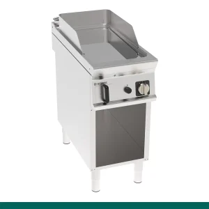 Frytop a Gás Tecnoinox Tecno 90 - Placa Lisa Cromada sobre Armário Aberto- 313248 - FTC4FG9