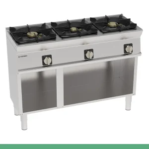 Fogão com 3 Queimadores a Gás sobre Armário Aberto - Tecnoinox Mosaico 74 - 313298 - PCHM12FG9/1