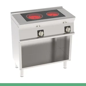 Fogão com 2 Zonas Quentes Vitrocerâmica sobre Armário Aberto - Tecnoinox Mosaico 74 - 716115 - PCCM8FE7