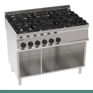 Fogão Tecnoinox Tecno 70 - 6 Queimadores a Gás sobre Armário Aberto - 613037 - PC105G7A