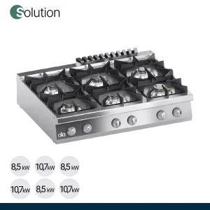 ATA - Série 900 - Fogão a Gás Solution 6 Queimadores K4GCU15TTS