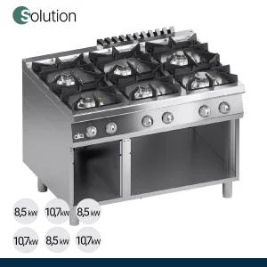 ATA - Série 900 - Fogão a Gás Solution 6 Queimadores K4GCU15VVS