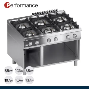 ATA - Série 900 - Fogão a Gás Solution 6 Queimadores K4GCU15VVP