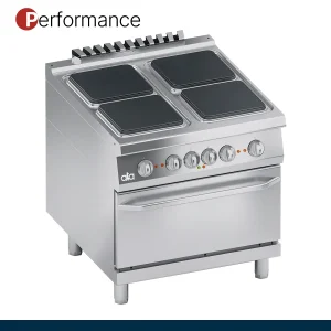 ATA - Série 900 - Fogão Elétrico Performance 4 Placas e Forno Elétrico GN 2/1 - K4ECUP10FF