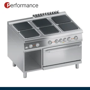 ATA - Série 900 - Fogão Elétrico Performance 6 Placas e Forno Elétrico GN 2/1 - K4ECUP15FF