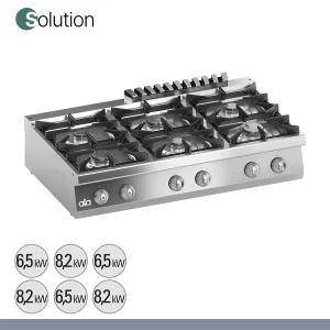 ATA - Série 700 - Fogão a Gás Solution 6 Queimadores K7GCUS15TT