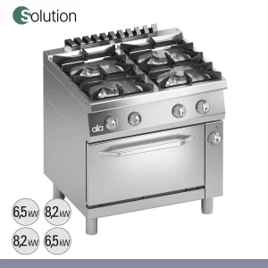ATA - Série 700 - Fogão a Gás com Forno Elétrico Solution 4 Queimadores K7MCUS10F1