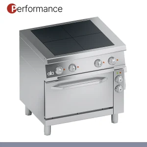 ATA - Série 700 - Fogão Elétrico Performance 4 Placas Quadrada com Forno Elétrico GN 1/1 Ventilado K7ERU10FV