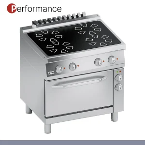 ATA - Série 700 - Fogão Pirocerâmica Performance 4 Placas com Forno elétrico GN 1/1 Ventilado K7EVC10FV
